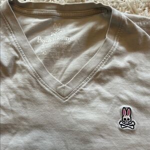 Psycho bunny sz 4 V-Neck T-Shirt in Light Gray